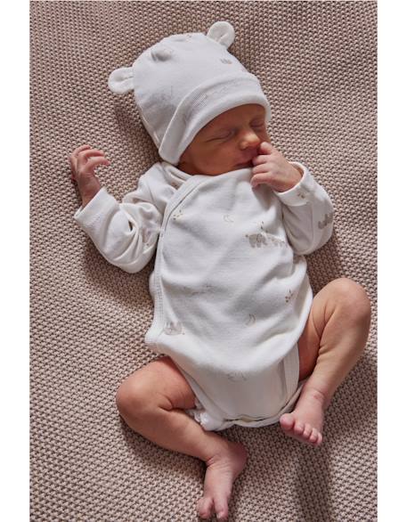 Lot 2 bodys croisés jersey bio Ecru 2 - vertbaudet enfant 