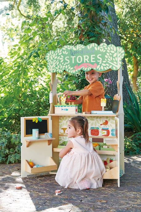 Marchande et théâtre woodland Beige 5 - vertbaudet enfant 