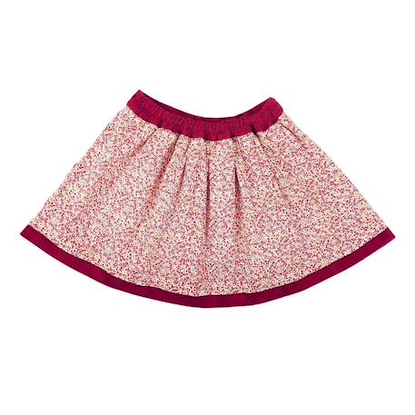 Jupe   hiver   velours   lilou Rouge foncé bordeaux 4 - vertbaudet enfant 