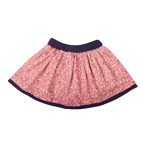 Jupe liberty hiver   angé  lilou Rose abricot 4 - vertbaudet enfant 