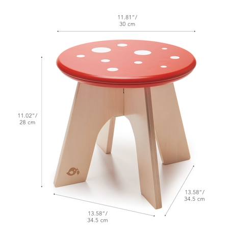 Tabouret champignon Rouge 2 - vertbaudet enfant 