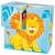 Puzzle de cubes animaux sauvages Jaune 2 - vertbaudet enfant 