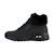Baskets montantes  à lacets Blanc cassé+Noir 6 - vertbaudet enfant 