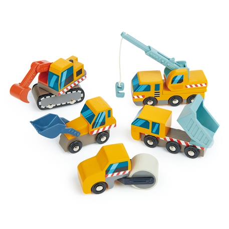 Set véhicules de chantier Jaune 2 - vertbaudet enfant 