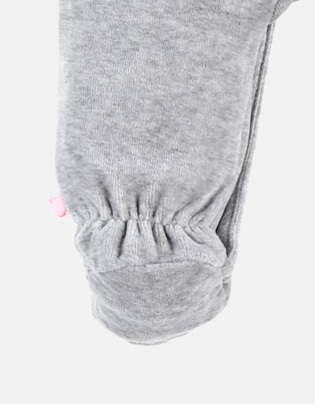 Pyjama 1-pièce babou en velours Gris 4 - vertbaudet enfant 