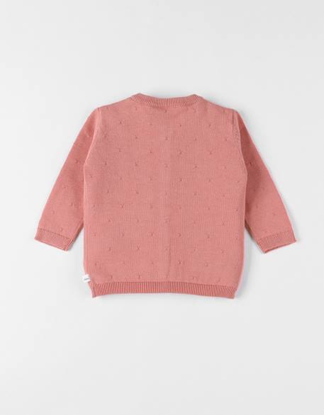 Cardigan en tricot coton Rose 3 - vertbaudet enfant 