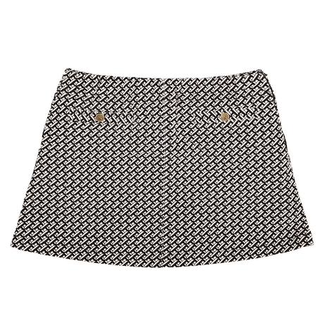 Jupe courte hiver    pied de poule  et    emma peel Noir et blanc 4 - vertbaudet enfant 