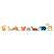 Set animaux en bois forêt Beige 3 - vertbaudet enfant 
