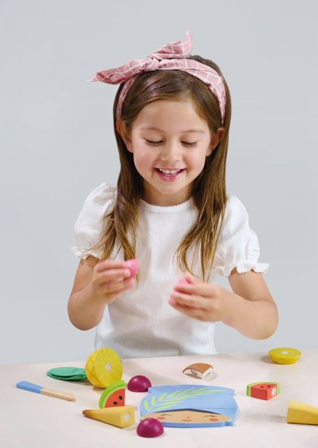 Planche à découper fruits tropicaux Bleu 3 - vertbaudet enfant 