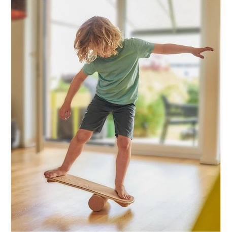 Planche d'équilibre en bois et liège Marron 3 - vertbaudet enfant 