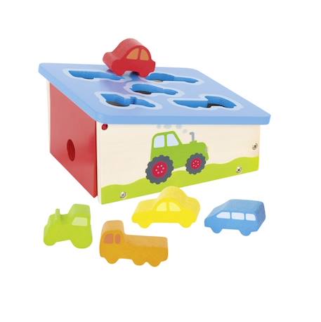 Boîte à formes véhicules Bleu 1 - vertbaudet enfant 