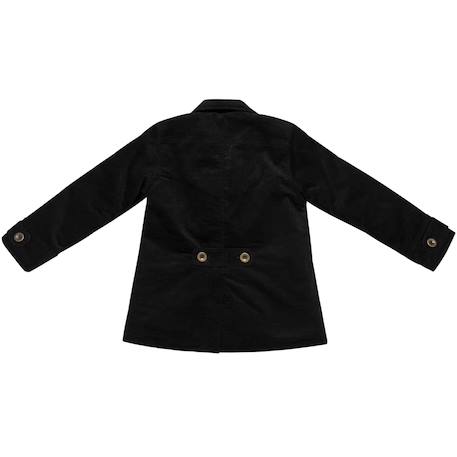 Veste caban   velours   unisexe  notting hill Noir 5 - vertbaudet enfant 