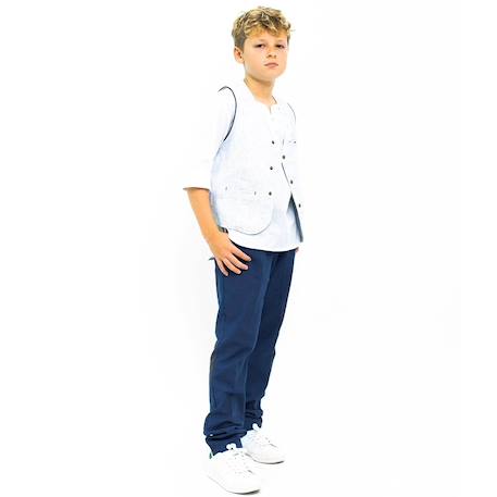 Pantalon de costume     ambroise Bleu foncé 4 - vertbaudet enfant 