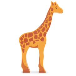 Figurine girafe en bois  - vertbaudet enfant