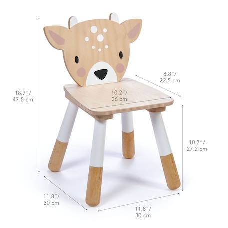 Chaise forêt cerf Beige 3 - vertbaudet enfant 