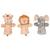 Marionnettes animaux sauvages Multicolore 2 - vertbaudet enfant 