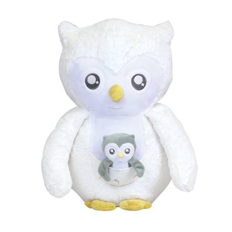 Grande peluche chouette Blanc 1 - vertbaudet enfant 