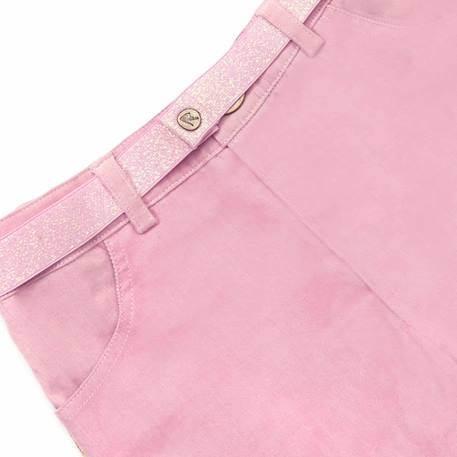Pantalon stretch velours     jump Rose pâle 4 - vertbaudet enfant 