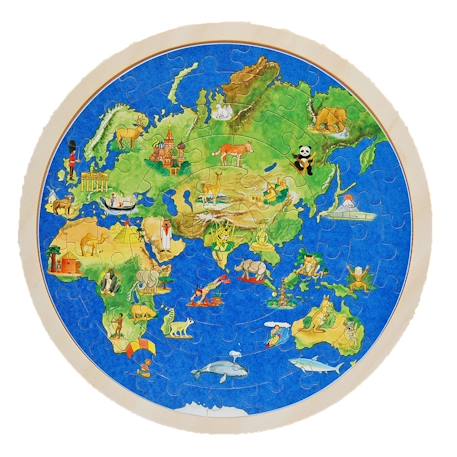 Puzzle globe terrestre Bleu 1 - vertbaudet enfant 