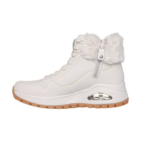 Baskets montantes  à lacets Blanc cassé+Noir 2 - vertbaudet enfant 