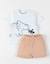 Ensemble t-shirt avec short coton Blanc 5 - vertbaudet enfant 