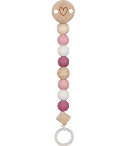Accroche tétine cœur Rose 1 - vertbaudet enfant 