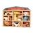 Set animaux en bois ferme Beige 4 - vertbaudet enfant 