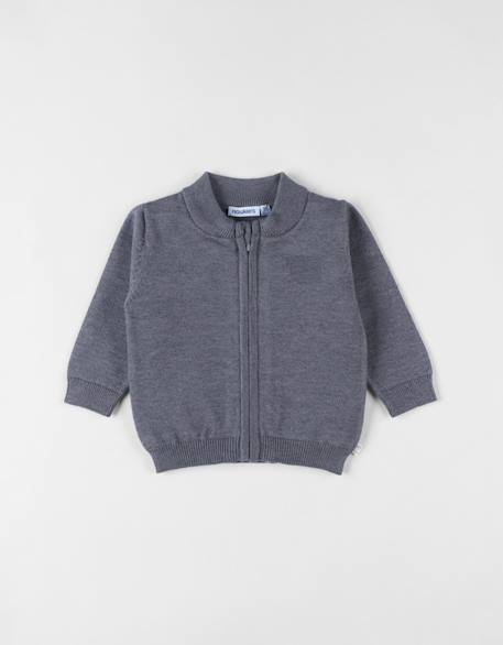 Cardigan en tricot Gris 3 - vertbaudet enfant 