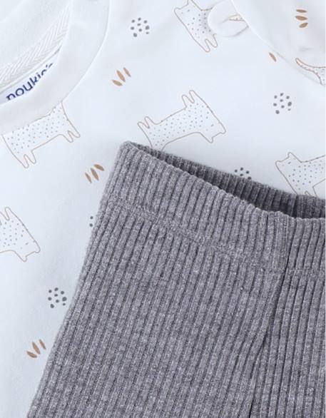Lot t-shirt + legging jersey Blanc 3 - vertbaudet enfant 