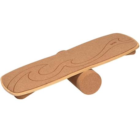 Planche d'équilibre en bois et liège Marron 1 - vertbaudet enfant 