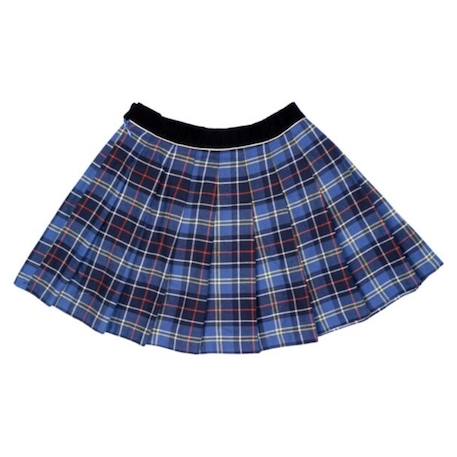 Jupe plissée hiver   carreaux tartan   london Bleu jaune+Bleu marine rouge+Gris anthracite+Rouge 4 - vertbaudet enfant 