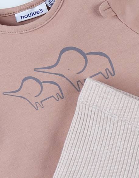 Lot t-shirt + legging jersey Beige 4 - vertbaudet enfant 