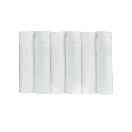Lot de 6 langes Blanc 1 - vertbaudet enfant 