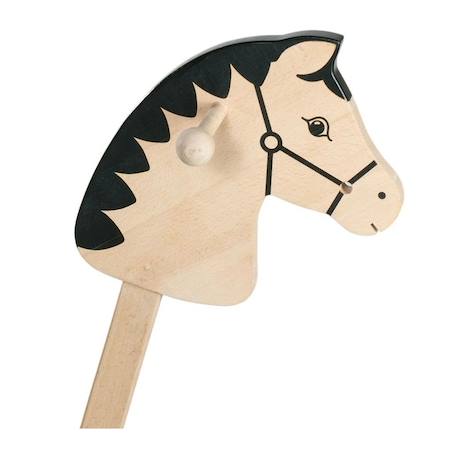 Callu cheval bâton en bois Beige 2 - vertbaudet enfant 