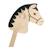 Callu cheval bâton en bois Beige 2 - vertbaudet enfant 