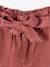 Short fille style paperbag écru+rose+tomette 12 - vertbaudet enfant 
