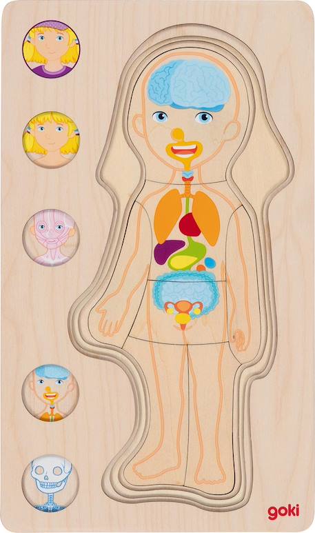 Puzzle corps humain, fille Beige 4 - vertbaudet enfant 