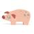 Figurine cochon en bois Rose 1 - vertbaudet enfant 