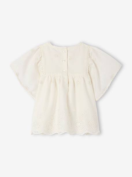 Blouse en broderie anglaise bébé écru 2 - vertbaudet enfant 