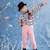 Pantalon stretch velours     jump Rose pâle 2 - vertbaudet enfant 