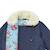 Manteaueau    en jean avec col fausse fourrure  anoushka Bleu marine 4 - vertbaudet enfant 