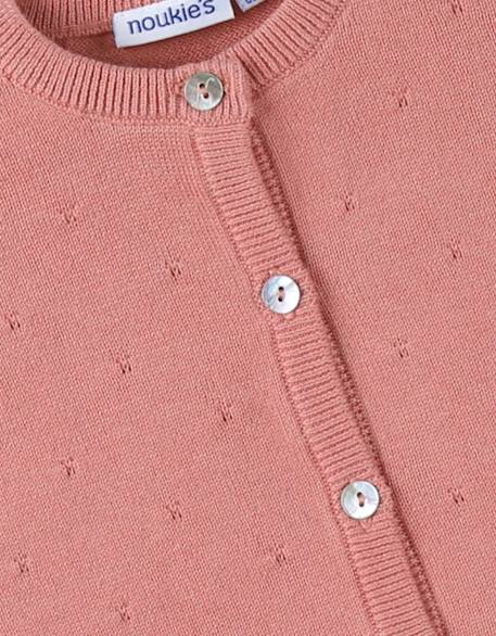 Cardigan en tricot coton Rose 4 - vertbaudet enfant 