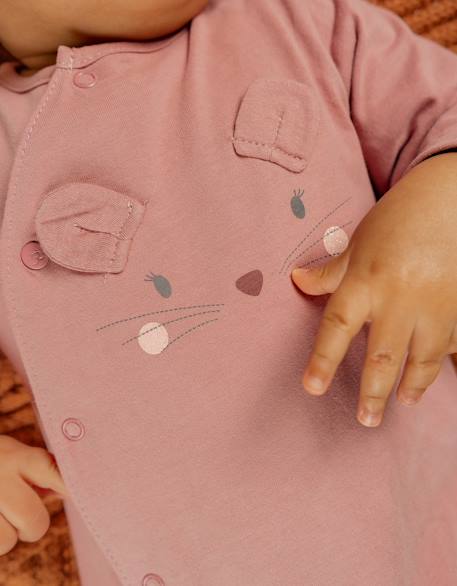 Pyjama bébé jersey Rose 3 - vertbaudet enfant 