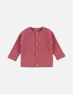 -Cardigan en tricot bio fin vieux