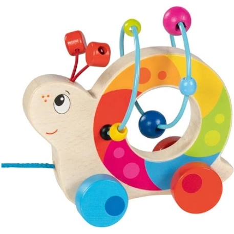 Escargot à tirer avec boulier Rouge 2 - vertbaudet enfant 