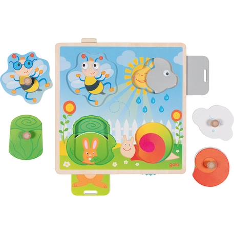 Puzzle avec images cachées - dans le jardin Beige 2 - vertbaudet enfant 