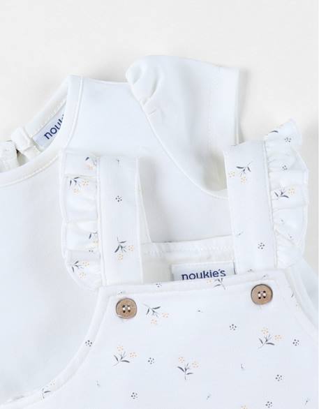 Ensemble salopette avec t-shirt coton Blanc 6 - vertbaudet enfant 