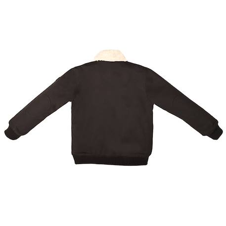 Blouson    doublure et col en fausse fourrure  top gun Noir 5 - vertbaudet enfant 