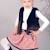 Jupe liberty hiver   angé  lilou Rose abricot 5 - vertbaudet enfant 