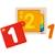 Puzzle de chiffres Rouge 1 - vertbaudet enfant 